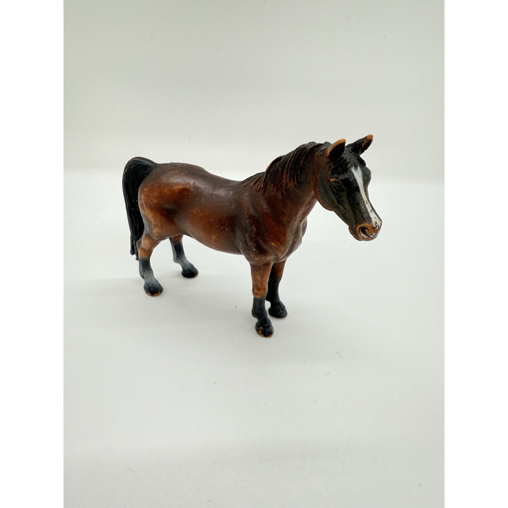 Vintage Schleich Bay Arabian Gelding Stallion Horse Brown Animal 2000 Retired